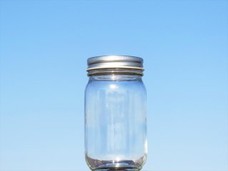 石塚ガラス 食品用 保存瓶M-450 450CC まとめて168本 600gの蜂蜜瓶としても定番！開閉軽々のスクリューキャップで使い